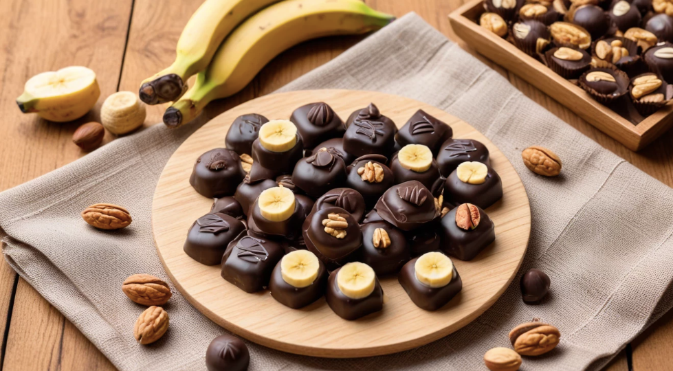 Regala Salud y Sabor en San Valentín: Bombones de Plátano, Chocolate y Frutos Secos