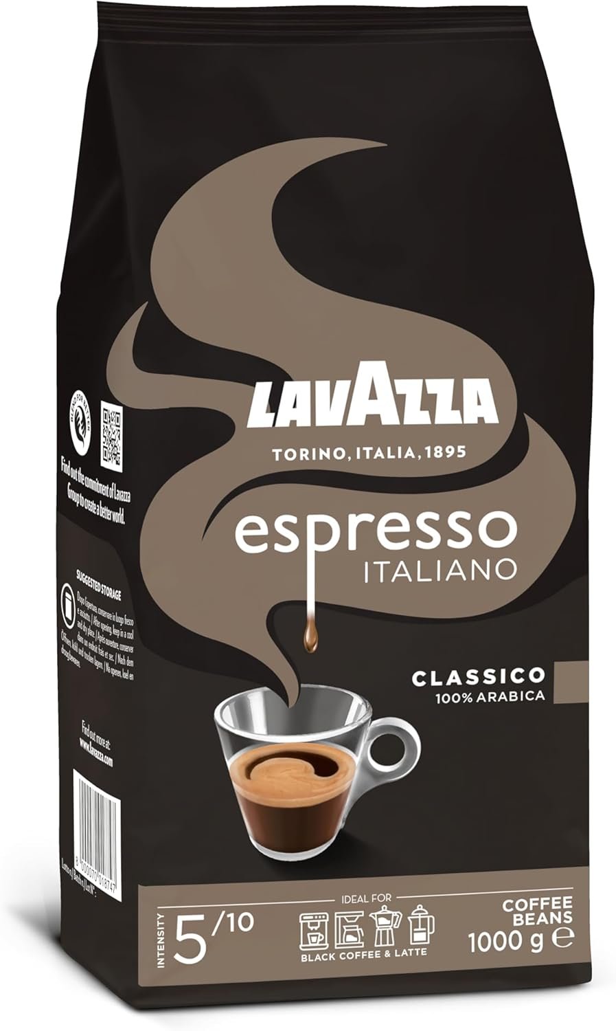 Café en Grano Natural de Lavazza – Sabor y Nutrición en Cada Taza