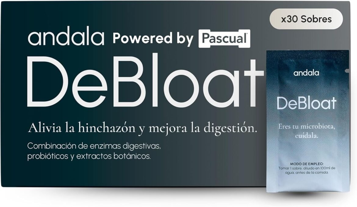 DeBloat de Andala – Enzimas Digezyme + Probióticos Synbio para Gases e Hinchazón