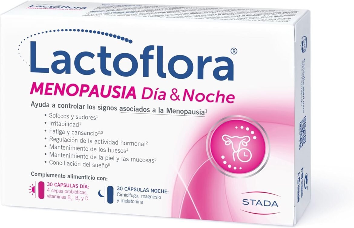 Lactoflora Menopausia Día & Noche: control integral para sofocos, sueño y bienestar