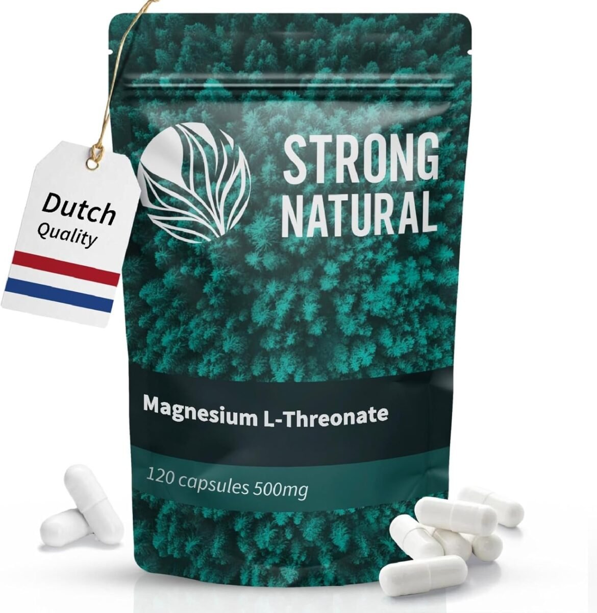 Strong Natural – L-Treonato de Magnesio: Poder Cognitivo Natural (120 Cápsulas)